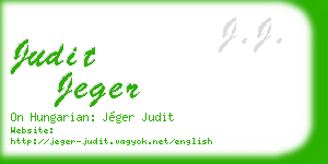 judit jeger business card